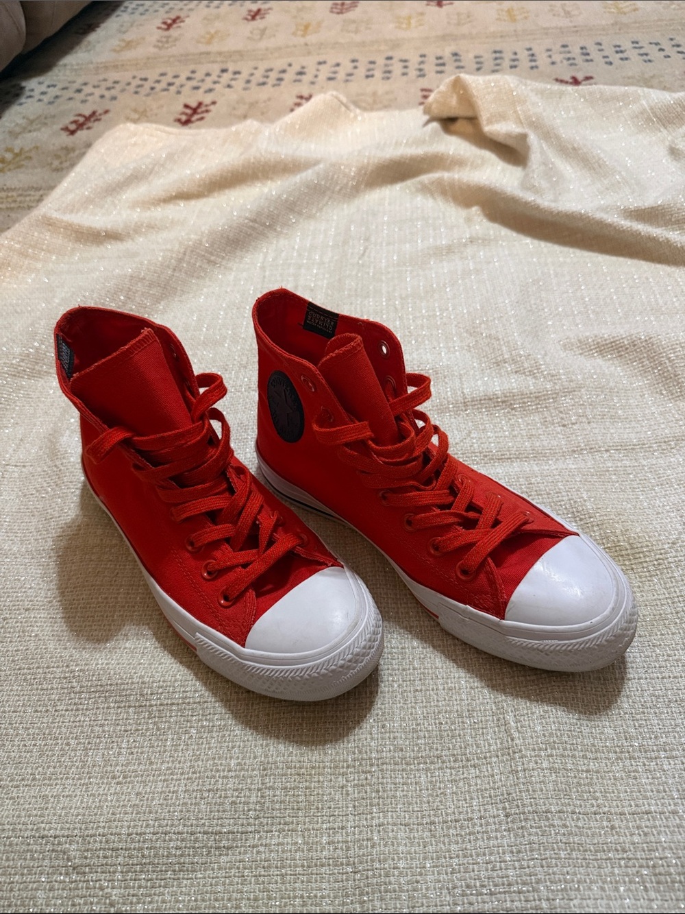 Converse All Star Red High-Top Canvas Sneakers